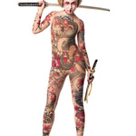 YAKUZA STYLE tattoo catsuit for women – bold tattoo-effect costume