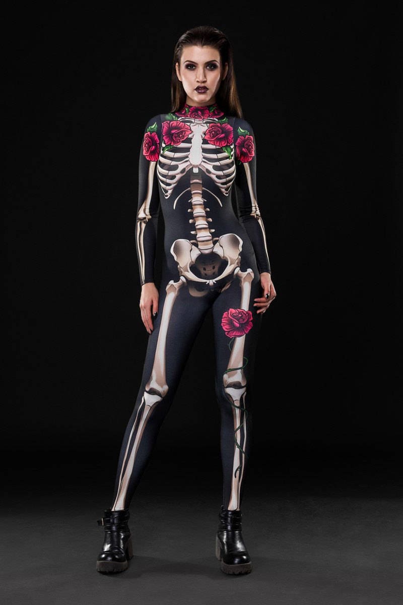 Skeleton Skull Carnival Costume Full Body Suit Zentai Suits Party Costume Bodysuits Adults' Women's One Piece Scary Costume Performance Party Carnival Skeleton Skull Carnival Costume Full Body Suit Zentai Suits Party Costume Bodysuits Adults' Women's One Piece Scary Costume Performance Party Carnival