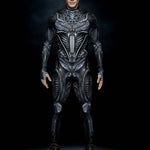 Black & silver alien armor costume  - front view