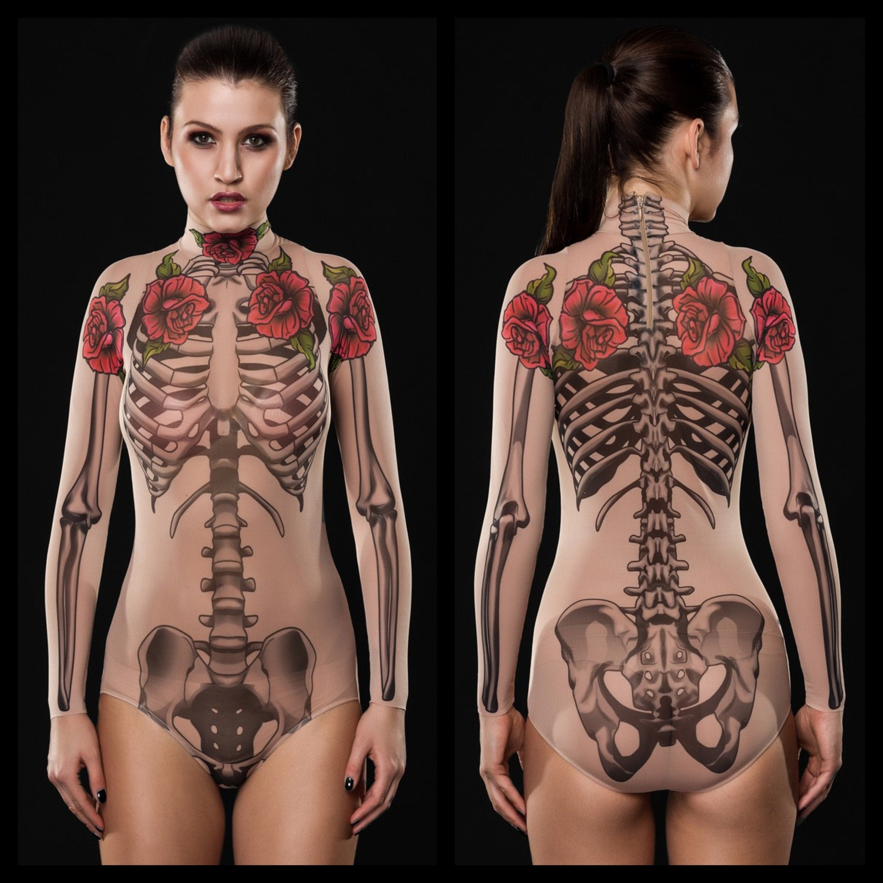 TATTOO SKELETON Bodysuit