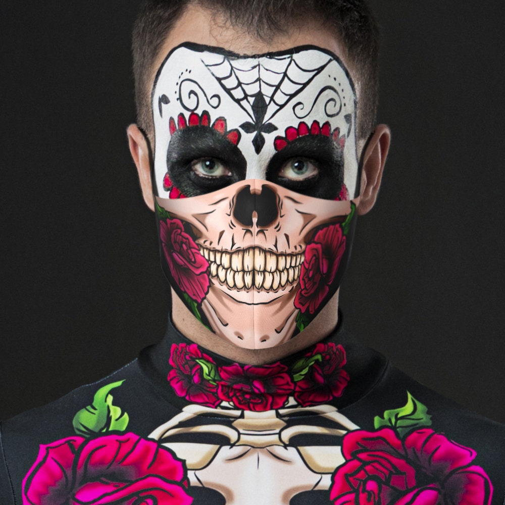 Close-up of the intricate skeleton design on the Mr. Death costume, showcasing detailed bones for a striking Halloween look.