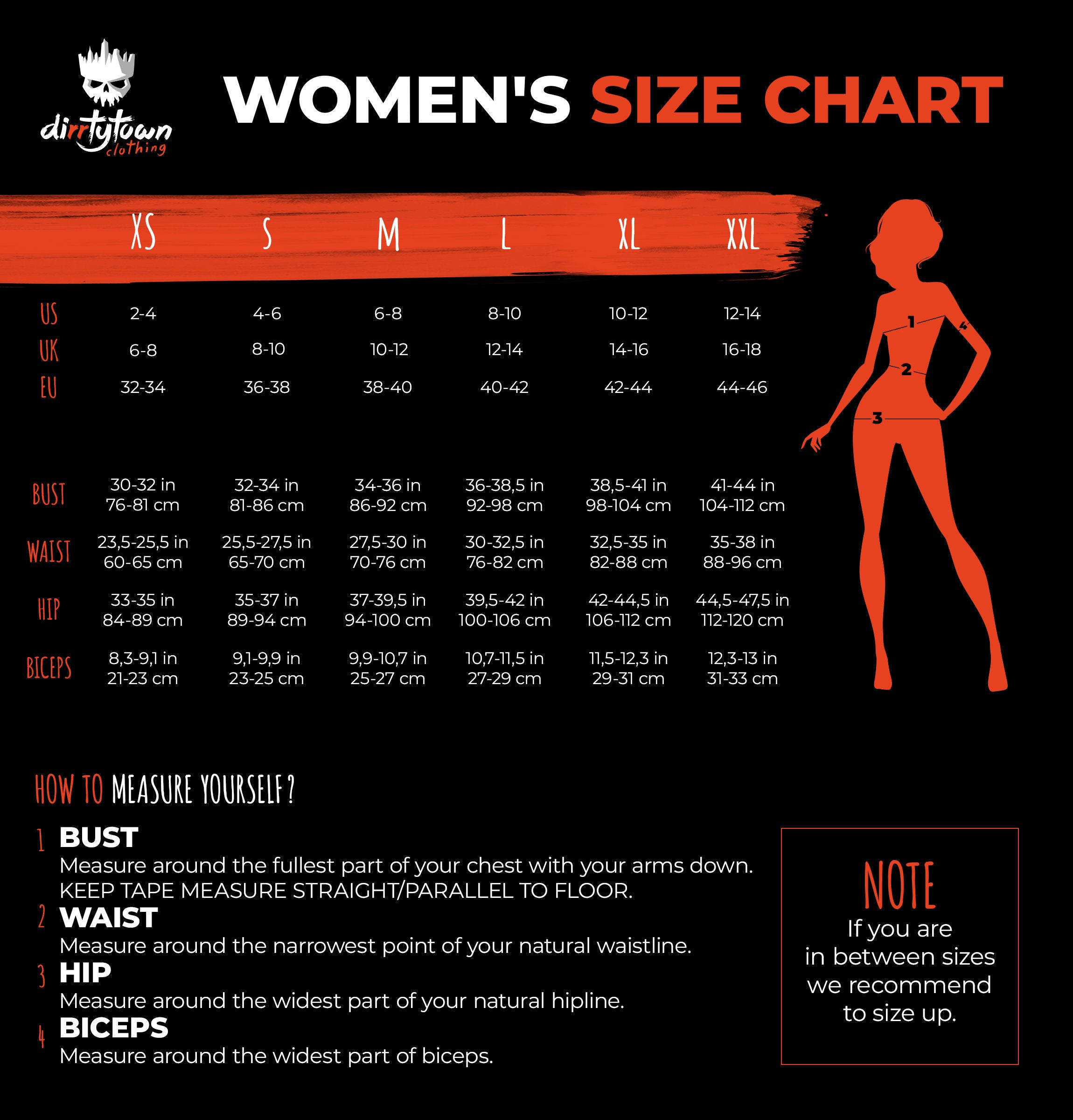 women's size chart