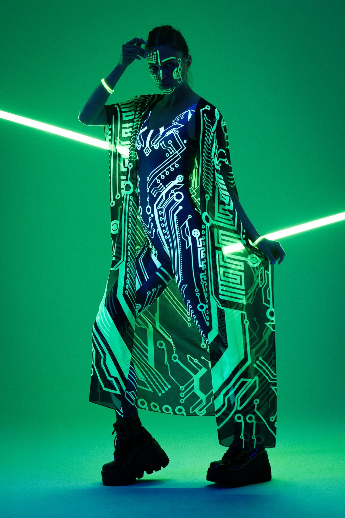 CYBER UV REACTIVE Jumpsuit